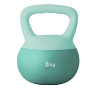 soges Kettlebell en PVC Souple, Rempli de Sable de Fer, avec Poignée Large Antidérapante, Exercices de Musculation et Fitness, Entraînement à la Maison et en Salle de Gym 8kg