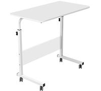 soges Table Ordinateur Portable à roulettes Support Table Mobile 80 x 40 cm Table Appoint pour Ordinateur Portable