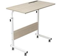 soges Table Ordinateur Portable à roulettes Support Tablette 80 x 40cm Table Appoint pour Ordinateur Portable au Bord du Lit, du Canapé