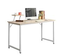 sogesfurniture Bureau d'ordinateur Table Informatique 100 x 50 cm Bureau Informatique Table de Travail en Bois et Acier, Meuble de Bureau pour Ordinateur pour Maison Bureau, Érable