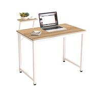 sogesfurniture Bureau d'ordinateur Table Informatique 100 x 50 cm Bureau Informatique Table de Travail en Bois et Acier, Meuble de Bureau pour Ordinateur pour Maison Bureau, Chêne