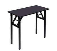 sogesfurniture Bureau Pliant 80x40cm Table Compact pour Ordinateur Postes de Travail Table d’étude Table à Manger Pliable pour Petits Espaces, Noir BHEU-AC5CB-8040
