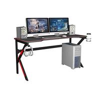 sogesfurniture Bureau pour Ordinateur de Jeu Table de Jeu PC 160 x 60cm Bureau Gaming avec Grande Surface de Jeu, Porte-gobelet, Crochet pour Casque, Tapis de Souris, BHEU-LJ-1909-160all