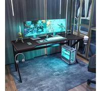 sogesfurniture Bureau pour Ordinateur de Jeu Table de Jeu PC 160 x 60cm Bureau Gaming avec Grande Surface de Jeu, Porte-gobelet, Crochet pour Casque, Tapis de Souris, BHEU-LJ-1909-160all