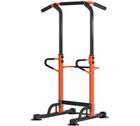 sogesfurniture Power Tower Station de Musculation Multi-Fonctions Barre de Traction Réglable en Hauteur, Station de tractions dips abdominaux pour Entrainement Fitness à la Maison