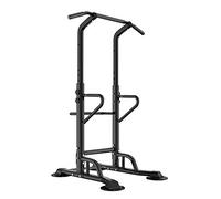 sogesfurniture Power Tower Tour de Musculation Multi-Fonctions Barre de Traction Réglable en Hauteur, Station de tractions dips abdominaux pour Entrainement Fitness à la Maison, BH-PSBB002-N