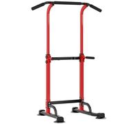 SogesHome Barre de traction Power Tower Exercice Euipment pour la maison, la salle de gym, la station de dip réglable en hauteur, le fitness, la musculation, station de dip, rose