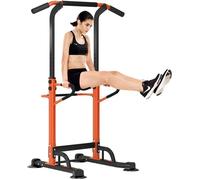 SogesHome Barre de traction, réglable en hauteur de 190 à 230 cm, centrale électrique, entraînement, noir + orange