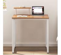 SogesHome Bureau d'ordinateur 80x 40 cm, table de travail, bureau à domicile, chêne