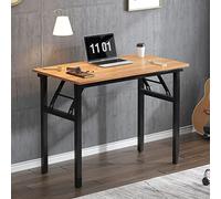 SogesHome Petite Table Pliante 80 x 40 cm Bureau Compact Bureau d'angle pour Bureau à Domicile Petite Table d'écriture