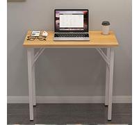 SogesHome Bureau d'Ordinateur Compact Petite Table Pliante 80 x 40 cm pour Bureau à Domicile Petite Table d'écriture