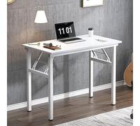 SogesHome Bureau d'Ordinateur Compact Petite Table Pliante 80 x 40 cm pour Bureau à Domicile Petite Table d'écriture