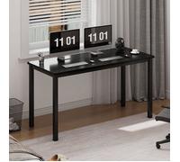 SogesHome Bureau Informatique, Bureau,Cadre en métal, pour Chambre de Bureau à Domicile,100 x 60x 75 cm,Noir