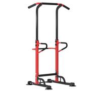 SogesHome Chaise Romaine Multifonction Station de Traction Barre de Traction Station de Dips Réglable en Hauteur Power Tower Home Fitness 72 x 90 x 190-230 cm