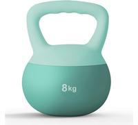 SogesHome Haltère Kettlebell Poids Kettlebell Souple Silencieux pour Fitness et Musculation à Domicile Vert Matcha 8 kg