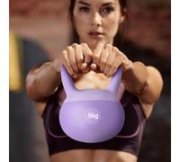 SogesHome Haltère Kettlebell Poids Kettlebell Souple Silencieux pour Fitness et Musculation à Domicile Violet 5 kg