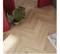 SogesHome Parquet contrecollé moderne à chevrons en chêne naturel,14mm,boîte de 36 lames,1,94 m²,14/3X90X600mm,chêne