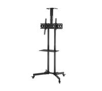 SogesHome Support TV mobile 32-70"", charge maximale 60 kg, VESA 400 x 600, réglable de haut en bas à 15° avec plateau à poulie,Noir