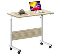 SogesHome Table de Travail Mobile Bureau d'ordinateur de Support réglable en Hauteur Table d'appoint pour canapé-lit Hôpital Infirmerie Lecture Manger,80 x 40 cm, 05#3-80MP-SH