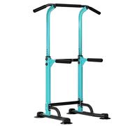 SogesPower Power Tower Power Tower avec barre de traction pour gym à domicile, hauteur réglable, équipement d'entraînement de force, bleu