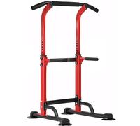 SogesPower Power Tower Station de traction pour salle de sport à domicile réglable en hauteur Rouge