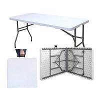SogesPower Table Pliable pour Camping, Pique-Nique, Jardin, Terrasse, Barbecue, Table de Fête 152 cm x 71 cm x 74 cm