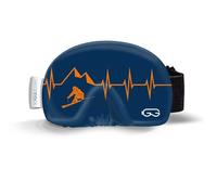 SOGGLE Housse de protection pour lunettes de ski en microfibre (taille unique) - Couleur : bleu / orange