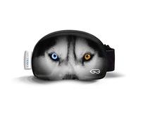 SOGGLE Housse de protection pour lunettes de ski en microfibre (taille unique) - Couleur : eyes Husky