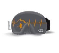 SOGGLE Housse de protection pour lunettes de ski en microfibre (taille unique) - Couleur : Heartbeat Freestyler Grey/ocre