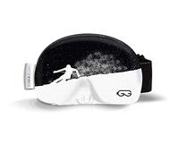 Soggle Housse de protection pour lunettes de ski en microfibre (taille unique) Couleur : noir/blanc 01 skis