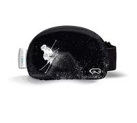 Soggle Housse de protection pour lunettes de ski en microfibre (taille unique) Couleur : noir/blanc 02 freestyler