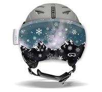 SOGGLE Soggle Vizor Visière de protection pour casque de ski Motif montagnes Snowflakes