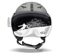 SOGGLE Vizor Visière de protection pour casques à visière (casques de ski), Couleur : Black-White Skier