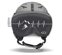 SOGGLE Vizor Visière de protection pour casques à visière (casques de ski), Couleur : Vizor 03 Heartbeat Skieur