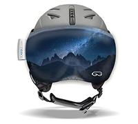 SOGGLE Vizor Vizor 14 Étoiles Visière de Protection pour Casque de Ski pour Hommes - Accessoire de Ski - Taille Unique