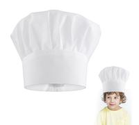 SOGHO Bonnet de cuisinier pour enfants, bonnet de cuisinier, chapeau de cuisinier, bonnet élastique réglable pour la cuisine, la pâtisserie, l'école, la fête, la maison, la cuisine, peut protéger