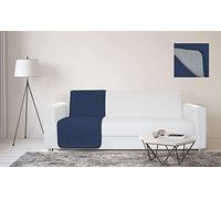 Sogni e Capricci Bande de Protection de siège pour canapé imperméable, 60x190cm, Bleu foncé/Gris Clair