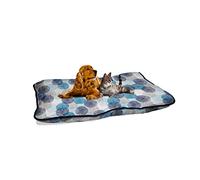 Sogni e Capricci Fantasy Maxi Coussin pour Chien, Soffioni blu, 60x100cm