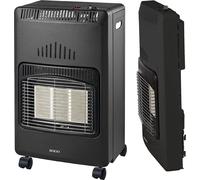 SOGO CAL-SS-18290 - Four à céramique au gaz butane, pliable pour le stockage, 3 forces, cylindre de 13 kg, triple système de sécurité, 5 roues, 4200 W