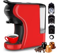 SOGO CAF-SS-5675-R - Machine à café - 19 bar - rouge Rouge G