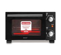 SOGO Mini four électrique avec contrôle de la température 90-230 °C et minuterie de 30 min Plateau et grille Noir (SS-10530)