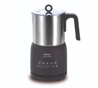 SOGO Mousseur à lait électrique avec contrôle de la température - 5 en 1 - Faire mousser à chaud et à froid - Faire du cappuccino - 300ml - Inox - Noir