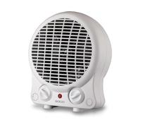 SOGO Petit radiateur basse consommation Turbo rond, 2 000 W, blanc : efficacité et puissance pour chauffer rapidement votre espace. Fonctionnement intuitif, design sûr et efficace. (SS-18306)