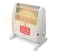 Sogo Poêle à convection, chaleur instantanée et silencieuse, thermostat réglable, protection contre la surchauffe, blanc, compact (27,5 x 18 x 27,8 cm), idéal pour les petits espaces (SS-18405)