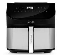 SOGO PRO1600 Unique 8 L Autonome 1600 W Friteuse d’air Chaud Noir, Argent