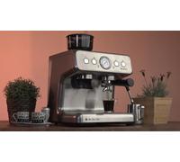 SOGO SS-5690 Cafetière à expresso professionnelle avec moulin à café intégré SS-5690, bec vapeur et pompe à pression de 15 bar, qualité barista