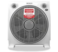 Ventilateur de table silencieux 45W Multidirectionnel 3 Vitesses Minuterie 30cm