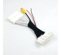 Sogoluat Câble adaptateur de caméra de recul 40 broches pour voiture, câble d'entrée vidéo compatible avec écran d'unité principale OEM, interface de caméra de recul compacte ABS 12 V