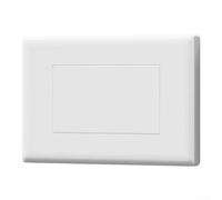Sogoluat Cache-plaque de prise électrique de type 118 - Panneau de commutation et de prise pour boîte de jonction murale - Protection des fils (doré 4 voies)