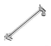 Sogoluat Extension de bras de douche réglable de 27,9 cm, construction en laiton massif, avec finition chromée polie pour une configuration personnalisée de l'angle et de la hauteur (argenté)